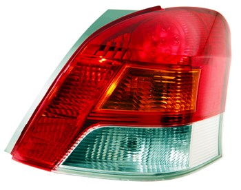 פנס אחורי טויוטה יאריס לד שמאל (2009-2011) אדום צהוב