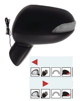 מראה הונדה ג'אז חשמלי + אתות שמאל (2005-2008)